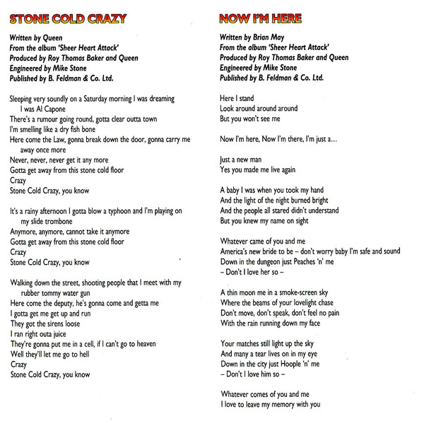 Queen  Queen Rocks : Booklet 6